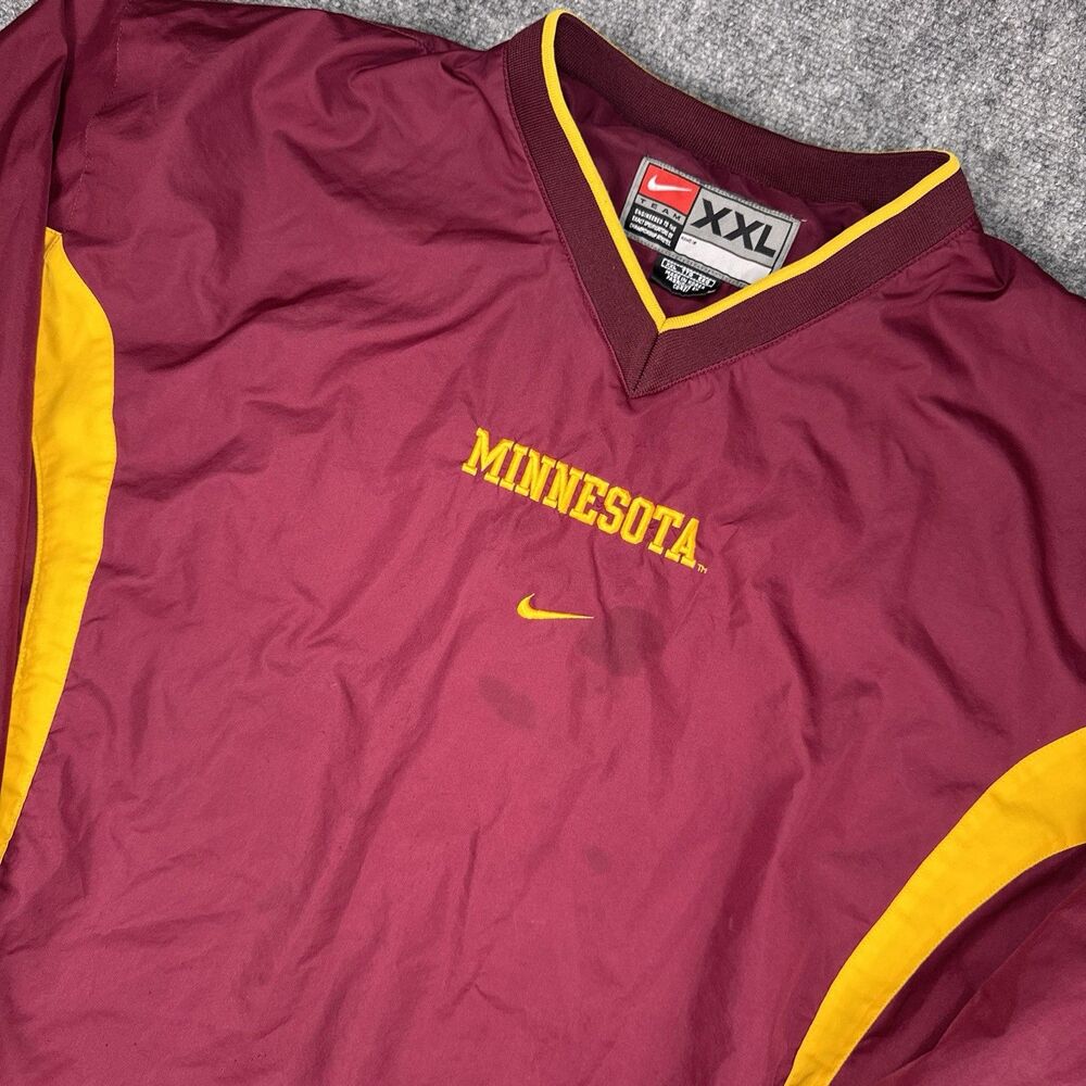 Vintage Nike Team NCAA Minnesota Gophers Pullover Windbreaker - XXL